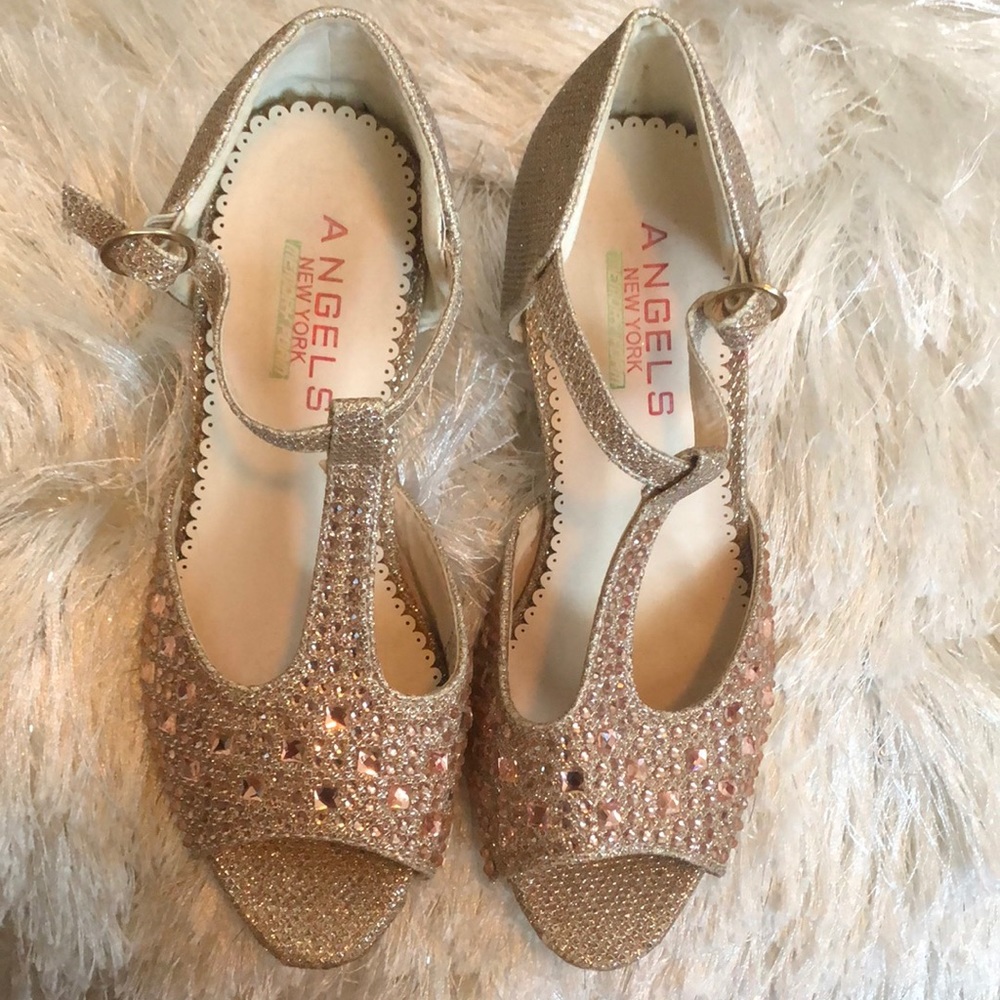 Angels New York Girl strapped open toe heel